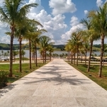 Vista da nova recepção