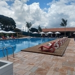 Área da piscina do Iate Clube IV